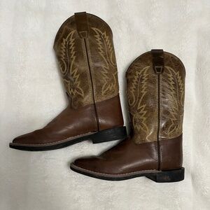 Western Square Toe Cowboy Boots Size 5